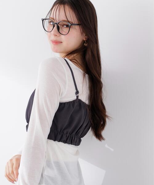 PROPORTION BODY DRESSING（プロポーションボディドレッシング）の「＜セットアップ対応＞ギャザービスチェ / 1216110313（その他トップス・レディース・ベージュ/ダークグレー/オフホワイト・FREE）」の9枚目の写真