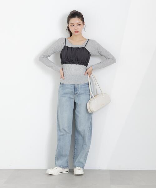 PROPORTION BODY DRESSING（プロポーションボディドレッシング）の「＜セットアップ対応＞ギャザービスチェ / 1216110313（その他トップス・レディース・ベージュ/ダークグレー/オフホワイト・FREE）」の13枚目の写真