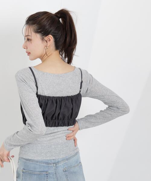 PROPORTION BODY DRESSING（プロポーションボディドレッシング）の「＜セットアップ対応＞ギャザービスチェ / 1216110313（その他トップス・レディース・ベージュ/ダークグレー/オフホワイト・FREE）」の15枚目の写真