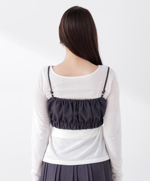 PROPORTION BODY DRESSING（プロポーションボディドレッシング）の「＜セットアップ対応＞ギャザービスチェ / 1216110313（その他トップス・レディース・ベージュ/ダークグレー/オフホワイト・FREE）」の20枚目の写真
