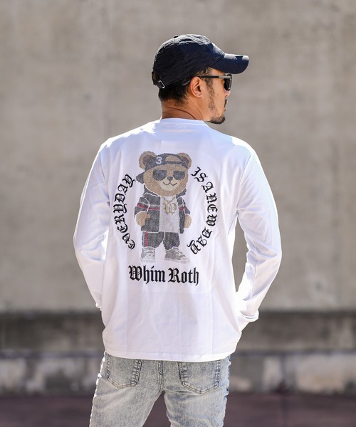 adamsJUGGLER(アダムスジャグラー)の「W/R R.ベアロンティー(Tシャツ/カットソー・メンズ・ブラック/ホワイト・S/M/L/XL)」の5枚目の写真