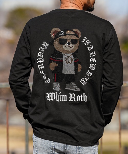 adamsJUGGLER(アダムスジャグラー)の「W/R R.ベアロンティー(Tシャツ/カットソー・メンズ・ブラック/ホワイト・S/M/L/XL)」の14枚目の写真