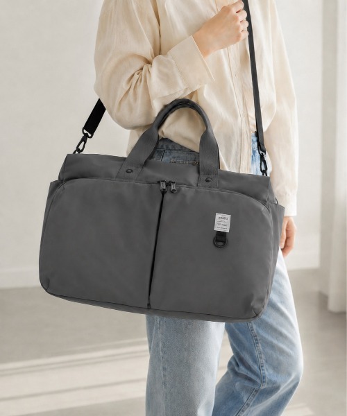 anello(アネロ)の「anello ニュースタンダート 2WAYボストン(ボストンバッグ・レディース・ライトグリーン/ピンク/パープル/ブラック/グレー・FREE)」の2枚目の写真
