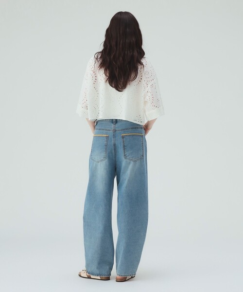 BEAMS HEART(ビームスハート)の「【洗濯可・セットアップ対応】INDIAレース シャツ(シャツ/ブラウス・レディース・オフホワイト/ブラウン/ブラック・FREE)」の7枚目の写真