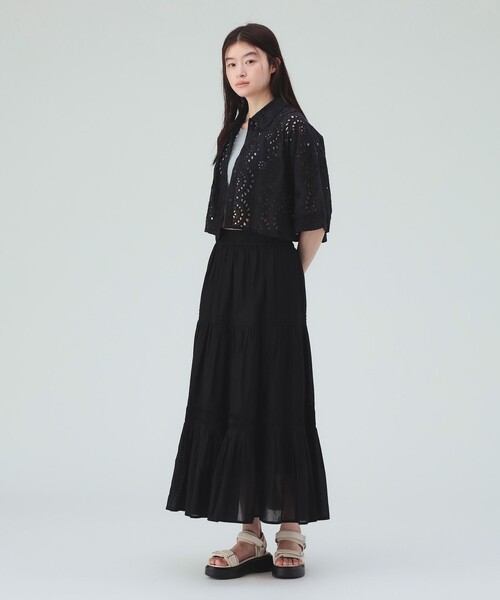 BEAMS HEART(ビームスハート)の「【洗濯可・セットアップ対応】INDIAレース シャツ(シャツ/ブラウス・レディース・オフホワイト/ブラウン/ブラック・FREE)」の10枚目の写真