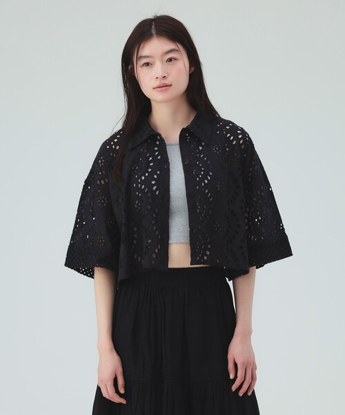 BEAMS HEART(ビームスハート)の「【洗濯可・セットアップ対応】INDIAレース シャツ(シャツ/ブラウス・レディース・オフホワイト/ブラウン/ブラック・FREE)」の11枚目の写真