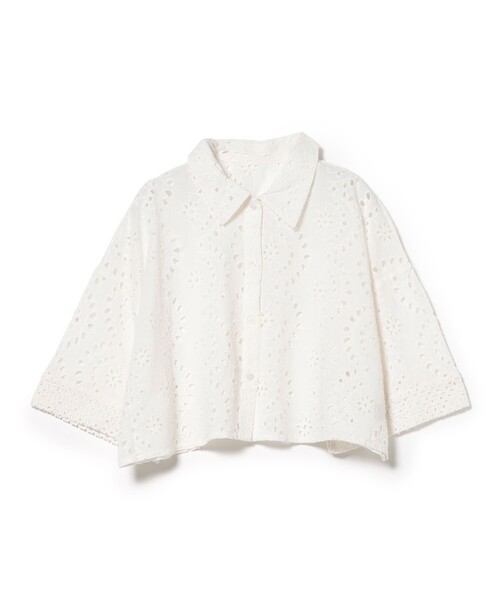 BEAMS HEART(ビームスハート)の「【洗濯可・セットアップ対応】INDIAレース シャツ(シャツ/ブラウス・レディース・オフホワイト/ブラウン/ブラック・FREE)」の17枚目の写真
