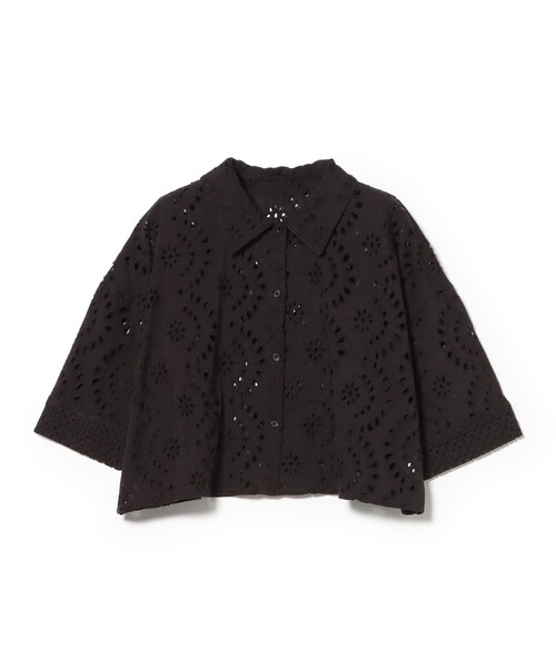BEAMS HEART(ビームスハート)の「【洗濯可・セットアップ対応】INDIAレース シャツ(シャツ/ブラウス・レディース・オフホワイト/ブラウン/ブラック・FREE)」の20枚目の写真