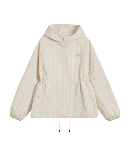 EMIS(イミス)の「(W) PACKABLE WINDBREAKER(ナイロンジャケット・レディース・ブラック/アイボリー・MEDIUM/SMALL)」の2枚目の写真