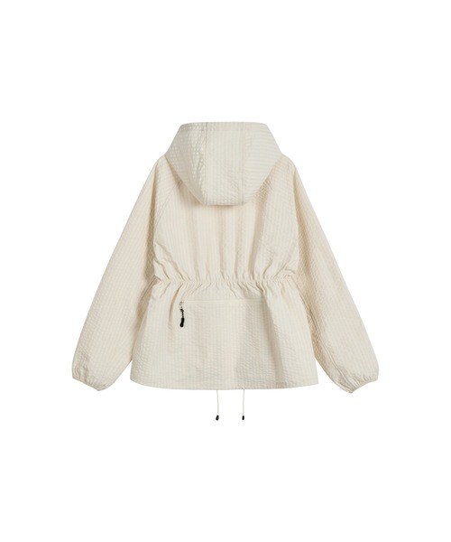 EMIS(イミス)の「(W) PACKABLE WINDBREAKER(ナイロンジャケット・レディース・ブラック/アイボリー・MEDIUM/SMALL)」の4枚目の写真