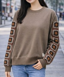 PATRIOT TAXI SELECT（パトリオットタクシーセレクト）の「【MAHARA MODERN】クロシェ袖デザインプルオーバー（Tシャツ/カットソー）」