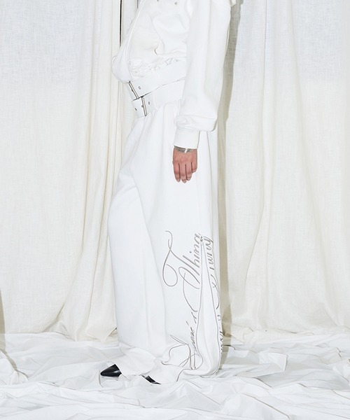 EYEER（イワイイアル）の「◇EYEER◇ブランド直輸入正規品/ベルト付き ジップアップ スウェットパンツ BELTED ZIP-UP SWEATPANTS（スウェットパンツ・レディース・ホワイト/ブラック・M/S）」の18枚目の写真