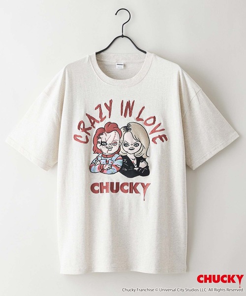 JEANS MATE(ジーンズメイト)の「【CHUCKY/チャッキー】【コットン100%のしっかりした生地】オリジナルデザインTシャツ キャラクター刺繍 チャッキー ティファニー ドロップショルダー ユニセックス(Tシャツ/カットソー・メンズ・ベージュ系その他/ブラック系その他2/ブラック系その他/ホワイト系その他2・X-LARGE/LARGE/MEDIUM/SMALL)」の20枚目の写真