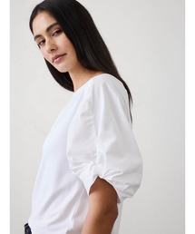 BANANA REPUBLIC FACTORY STORE ミックスメディア ボリュームスリーブ トップ