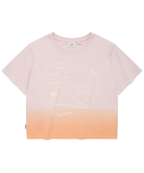 COVERNAT WOMAN(カバーナットウーマン)の「ウーマングラデーションTシャツライトピンク(Tシャツ/カットソー・レディース・その他・WS/WM)」の1枚目の写真