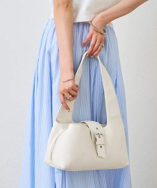 mystic(ミスティック)の「ベルトフラップBAG(ハンドバッグ・レディース・アイボリー/ピンク・ONE SIZE)」の3枚目の写真