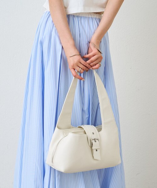 mystic(ミスティック)の「ベルトフラップBAG(ハンドバッグ・レディース・アイボリー/ピンク・ONE SIZE)」の7枚目の写真