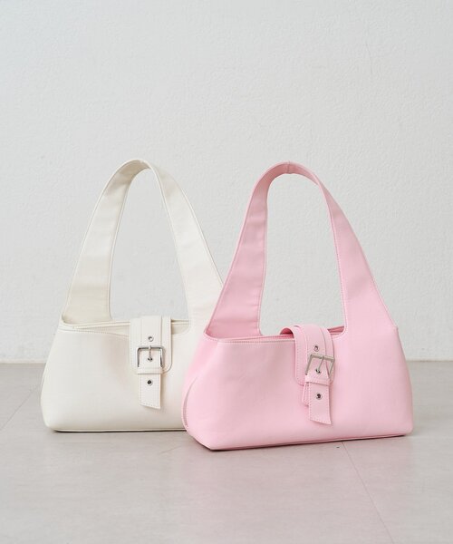 mystic(ミスティック)の「ベルトフラップBAG(ハンドバッグ・レディース・アイボリー/ピンク・ONE SIZE)」の9枚目の写真