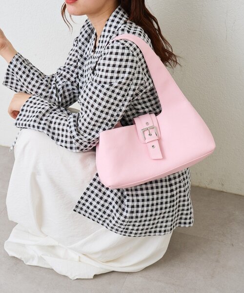 mystic(ミスティック)の「ベルトフラップBAG(ハンドバッグ・レディース・アイボリー/ピンク・ONE SIZE)」の10枚目の写真