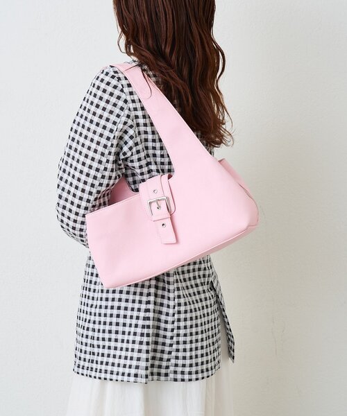 mystic(ミスティック)の「ベルトフラップBAG(ハンドバッグ・レディース・アイボリー/ピンク・ONE SIZE)」の12枚目の写真