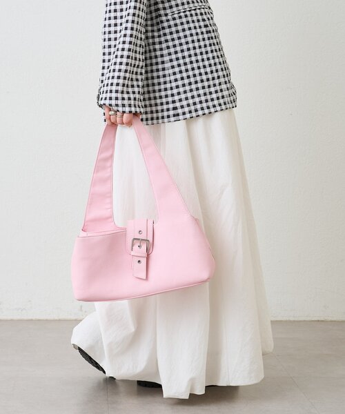mystic(ミスティック)の「ベルトフラップBAG(ハンドバッグ・レディース・アイボリー/ピンク・ONE SIZE)」の13枚目の写真