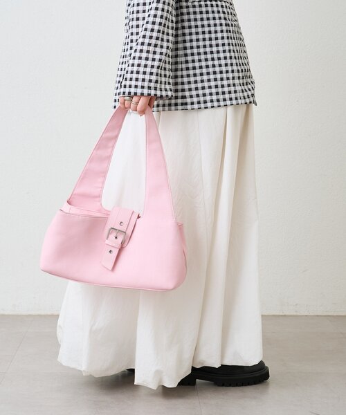 mystic(ミスティック)の「ベルトフラップBAG(ハンドバッグ・レディース・アイボリー/ピンク・ONE SIZE)」の16枚目の写真