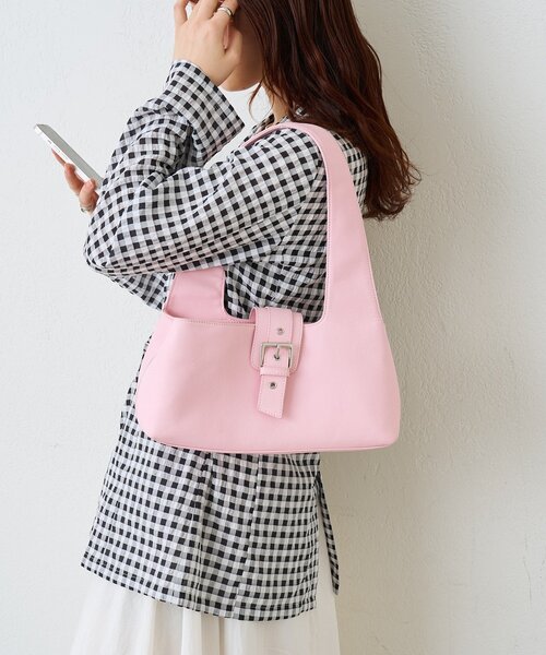 mystic(ミスティック)の「ベルトフラップBAG(ハンドバッグ・レディース・アイボリー/ピンク・ONE SIZE)」の17枚目の写真