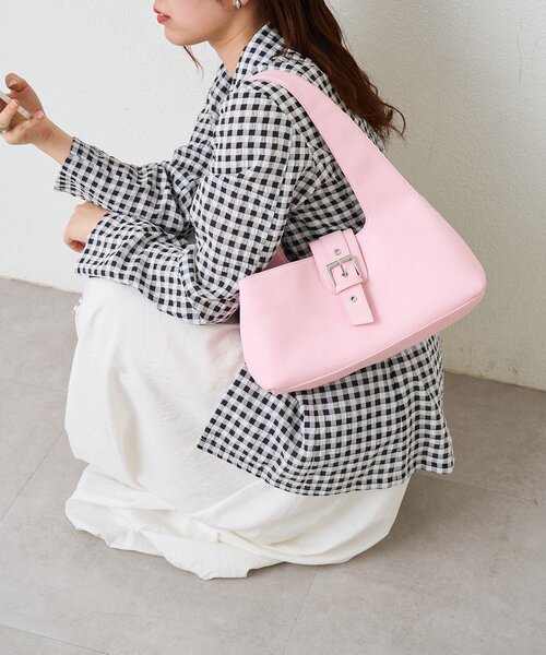 mystic(ミスティック)の「ベルトフラップBAG(ハンドバッグ・レディース・アイボリー/ピンク・ONE SIZE)」の18枚目の写真