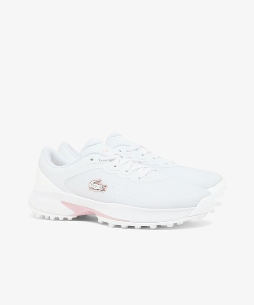 LACOSTE(ラコステ)の「撥水 レディース GOLF POINT 1261 SFA(スニーカー・レディース・ホワイト×ピンク・25.5cm/24.5cm/23.5cm/24.0cm/22.5cm/23.0cm)」の2枚目の写真