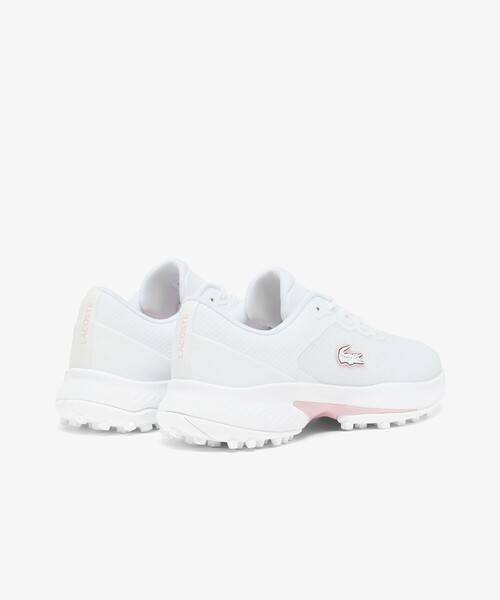 LACOSTE(ラコステ)の「撥水 レディース GOLF POINT 1261 SFA(スニーカー・レディース・ホワイト×ピンク・25.5cm/24.5cm/23.5cm/24.0cm/22.5cm/23.0cm)」の3枚目の写真