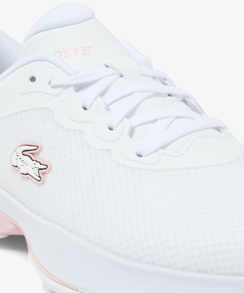 LACOSTE(ラコステ)の「撥水 レディース GOLF POINT 1261 SFA(スニーカー・レディース・ホワイト×ピンク・25.5cm/24.5cm/23.5cm/24.0cm/22.5cm/23.0cm)」の6枚目の写真