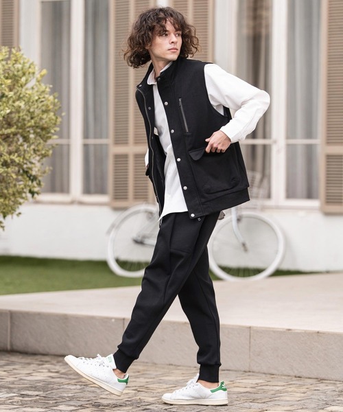 CAMBIO（カンビオ）の「mcg3790- 裏毛ミリタリーハイネックベスト(BP-BFS0096)（ベスト・メンズ・カーキ/ブラック/グレー・L/M/S）」の7枚目の写真