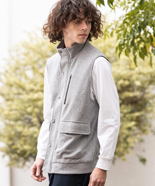 CAMBIO（カンビオ）の「mcg3790- 裏毛ミリタリーハイネックベスト(BP-BFS0096)（ベスト・メンズ・カーキ/ブラック/グレー・L/M/S）」の10枚目の写真