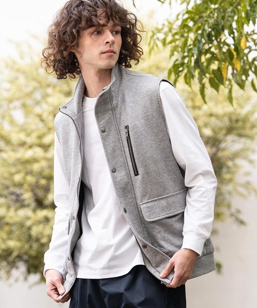 CAMBIO（カンビオ）の「mcg3790- 裏毛ミリタリーハイネックベスト(BP-BFS0096)（ベスト・メンズ・カーキ/ブラック/グレー・L/M/S）」の11枚目の写真