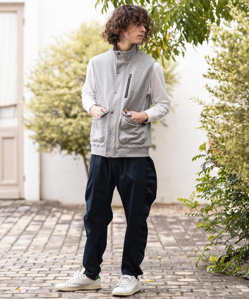 CAMBIO（カンビオ）の「mcg3790- 裏毛ミリタリーハイネックベスト(BP-BFS0096)（ベスト・メンズ・カーキ/ブラック/グレー・L/M/S）」の13枚目の写真