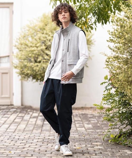 CAMBIO（カンビオ）の「mcg3790- 裏毛ミリタリーハイネックベスト(BP-BFS0096)（ベスト・メンズ・カーキ/ブラック/グレー・L/M/S）」の14枚目の写真