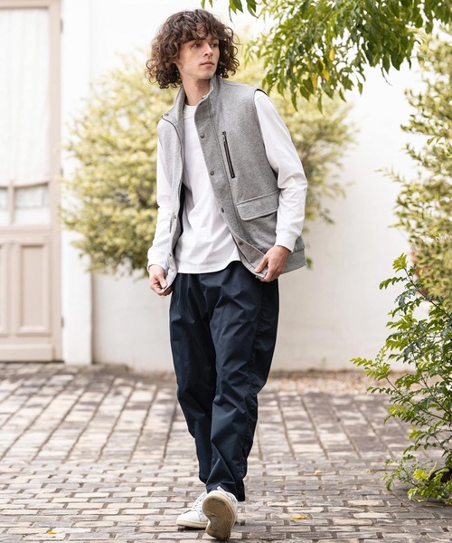 CAMBIO（カンビオ）の「mcg3790- 裏毛ミリタリーハイネックベスト(BP-BFS0096)（ベスト・メンズ・カーキ/ブラック/グレー・L/M/S）」の15枚目の写真