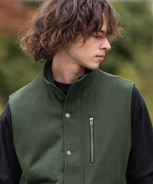 CAMBIO（カンビオ）の「mcg3790- 裏毛ミリタリーハイネックベスト(BP-BFS0096)（ベスト・メンズ・カーキ/ブラック/グレー・L/M/S）」の17枚目の写真