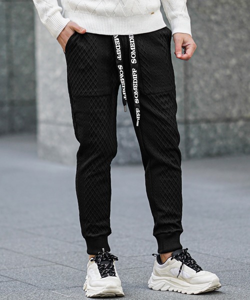 SOMEDIFF（サムディフ）の「リラックスジョガーパンツ メンズ スウェットパンツ ウエストゴム イージーパンツ 春服（スウェットパンツ・メンズ・ホワイト/ブラック・M/XL/L）」の10枚目の写真