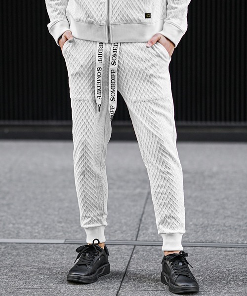 SOMEDIFF（サムディフ）の「リラックスジョガーパンツ メンズ スウェットパンツ ウエストゴム イージーパンツ 春服（スウェットパンツ・メンズ・ホワイト/ブラック・M/XL/L）」の15枚目の写真