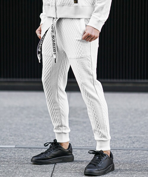 SOMEDIFF（サムディフ）の「リラックスジョガーパンツ メンズ スウェットパンツ ウエストゴム イージーパンツ 春服（スウェットパンツ・メンズ・ホワイト/ブラック・M/XL/L）」の17枚目の写真