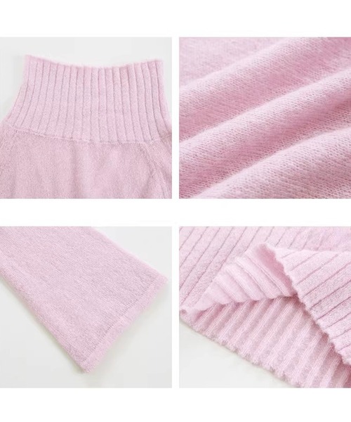 Fano Studios（ファノ ストゥディオズ）の「ベルスリーブ オフショルダー ニットトップス FX26S024【Fano Studios】【2026SS】（ニット/セーター・レディース・ピンク・L/M/S）」の12枚目の写真