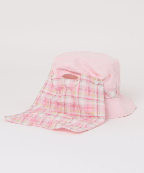 KP DECO（ケーピーデコ）の「日除け付きハット（ハット・キッズ・ピンク/ラベンダー・SMALL/MEDIUM/LARGE）」の4枚目の写真