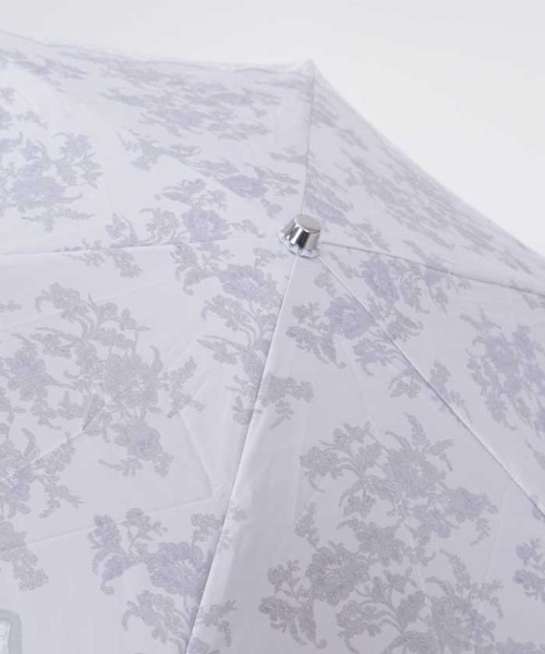axes femme（アクシーズファム）の「レース柄晴雨兼用折りたたみ傘（長傘・レディース・チャコール/ラベンダー・FREE）」の16枚目の写真