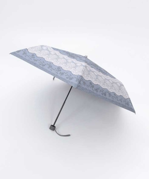 axes femme(アクシーズファム)の「レース柄晴雨兼用折りたたみ傘(長傘・レディース・チャコール/ラベンダー・FREE)」の21枚目の写真