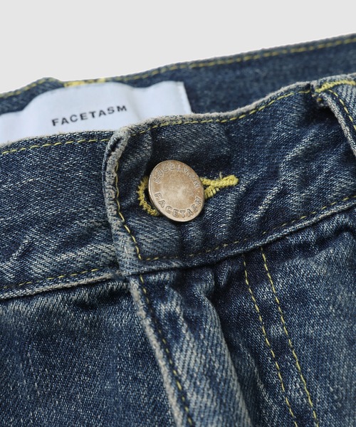 FACETASM（ファセッタズム）の「DAMARGED DENIM PANTS（デニムパンツ・メンズ・インディゴブルー・3）」の3枚目の写真