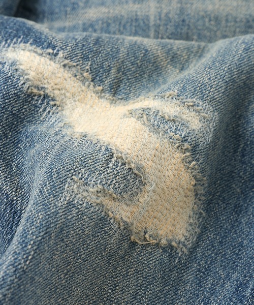 FACETASM（ファセッタズム）の「DAMARGED DENIM PANTS（デニムパンツ・メンズ・インディゴブルー・3）」の7枚目の写真