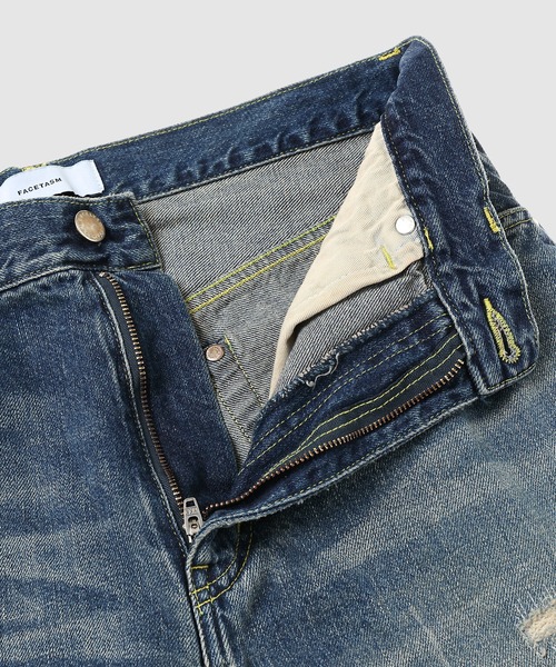FACETASM（ファセッタズム）の「DAMARGED DENIM PANTS（デニムパンツ・メンズ・インディゴブルー・3）」の8枚目の写真