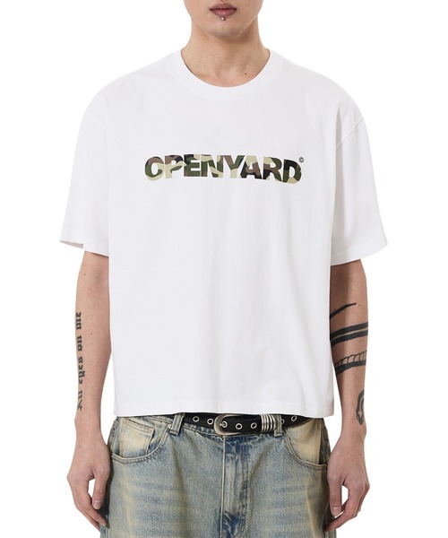 OY(オーワイ)の「『OY/オーワイ』OPYD CAMO CROP TEE/ロゴカモクロップTシャツ(Tシャツ/カットソー・メンズ・ホワイト/ブラック・L/M)」の14枚目の写真