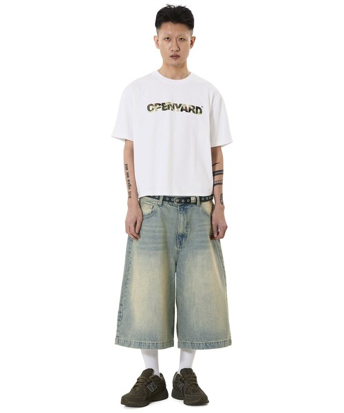 OY(オーワイ)の「『OY/オーワイ』OPYD CAMO CROP TEE/ロゴカモクロップTシャツ(Tシャツ/カットソー・メンズ・ホワイト/ブラック・L/M)」の18枚目の写真